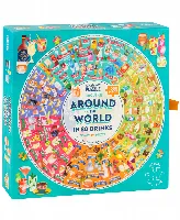 Professor Puzzle Around the World in 80 Drinks Jigsaw Puzzle - 1002 Piece