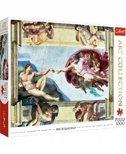 Trefl Art Collection Jigsaw Puzzle - The Creation of Adam - 1000 Piece - Image 1