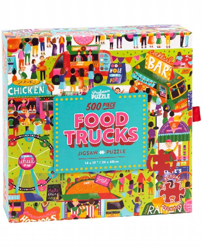 Professor Puzzle Food Truck Festival Jigsaw Puzzle - 500 Piece - Image 1