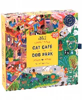 Professor Puzzle Cat Cafe & Dog Park Jigsaw Puzzle - 502 Pieces