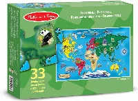 Melissa & Doug World Map Jumbo Floor Jigsaw Puzzle - 33 Piece