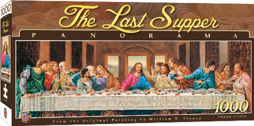 MasterPieces Inspirational Jigsaw Puzzle - The Last Supper Panoramic - 1000 Piece - Image 1