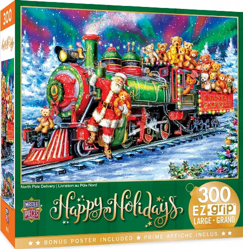 MasterPieces Holiday Christmas Jigsaw Puzzle - North Pole Delivery - 300 Piece - Image 1