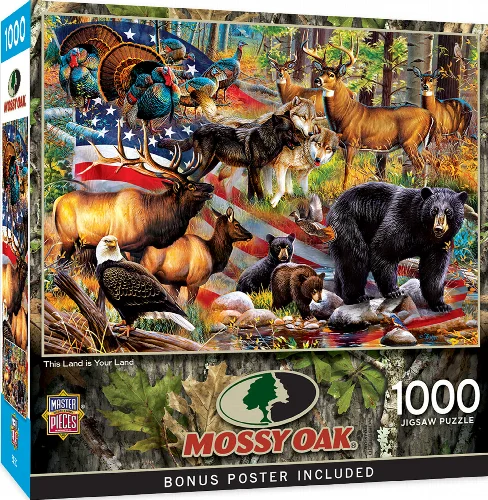 MasterPieces Mossy Oak Jigsaw Puzzle - This Land is Your Land - 1000 Piece - Image 1