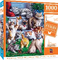 MasterPieces Furry Friends Jigsaw Puzzle - Butterfly Chasers - 1000 Piece