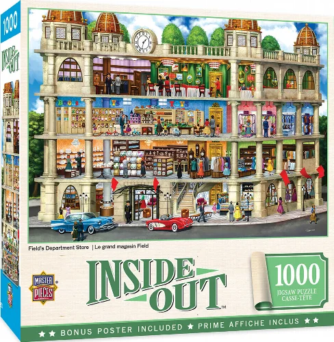 MasterPieces Inside Out Jigsaw Puzzle - Fields Department Store - 1000 Piece - Image 1