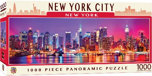 MasterPieces American Vista Panoramic Jigsaw Puzzle - New York City - 1000 Piece - Image 1