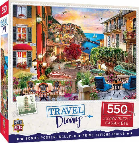 MasterPieces Travel Diary Jigsaw Puzzle - Italian Afternoon - 550 Piece - Image 1