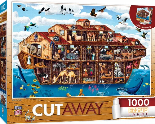 MasterPieces Cutaways Jigsaw Puzzle - Noah's Ark By Art Poulin - 1000 Piece - Image 1