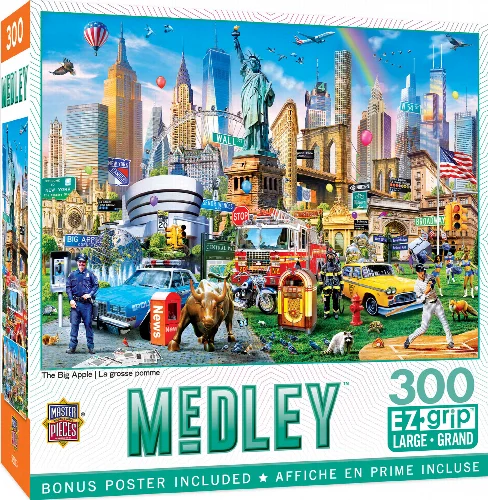 MasterPieces Medley Jigsaw Puzzle - The Big Apple - 300 Piece - Image 1