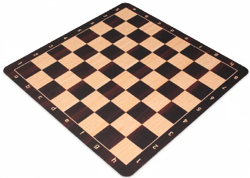 Macassar Ebony & Maple Floppy Chess Board - 2.25" Squares - Image 1