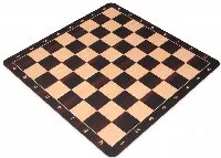 Macassar Ebony & Maple Floppy Chess Board - 2.25" Squares
