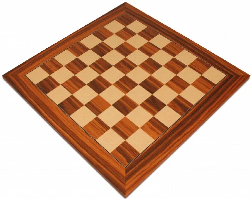 Santos Rosewood & Maple Deluxe Chess Board - 2" Squares - Image 1