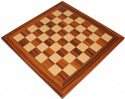 Santos Rosewood & Maple Deluxe Chess Board - 2.375" Squares - Image 1