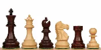 Deluxe Old Club Staunton Chess Set in Rosewood & Boxwood - 3.75" King