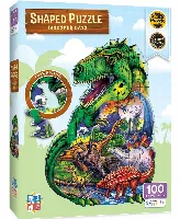 MasterPieces Shaped Jigsaw Puzzle - Dinosaur Days Kids - 100 Piece