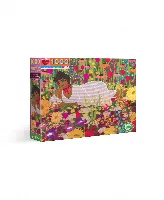eeBoo Woman in Flowers Jigsaw Puzzle - 1000 Piece