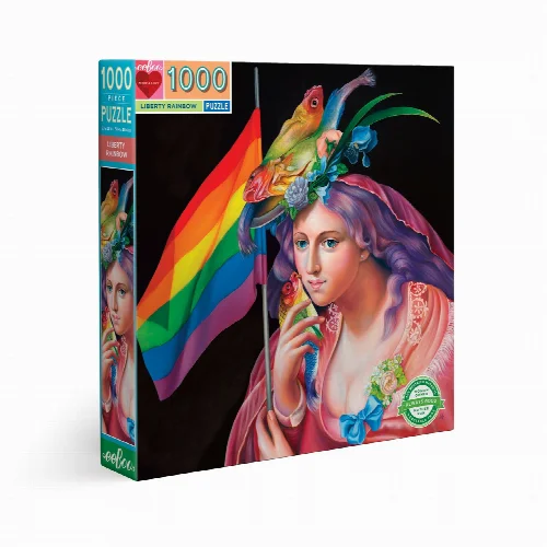 eeBoo Liberty Rainbow Jigsaw Puzzle - 1000 Piece - Image 1