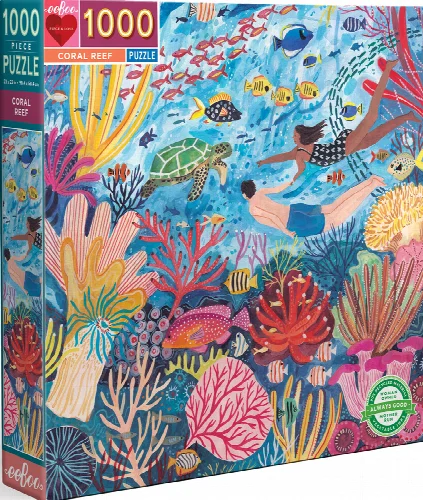 eeBoo Coral Reef Jigsaw Puzzle - 1000 Piece - Image 1