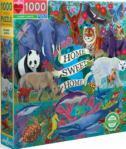 eeBoo Planet Earth Jigsaw Puzzle - 1000 Piece - Image 1