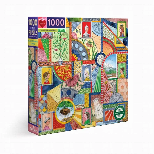 eeBoo UFO Victorian Ladies Jigsaw Puzzle - 1000 Piece - Image 1