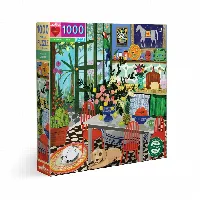 eeBoo Green Kitchen Jigsaw Puzzle - 1000 Piece