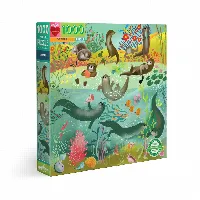 eeBoo Otters Jigsaw Puzzle - 1000 Piece