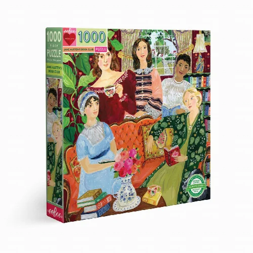 eeBoo Jane Austen's Book Club Jigsaw Puzzle - 1000 Piece - Image 1