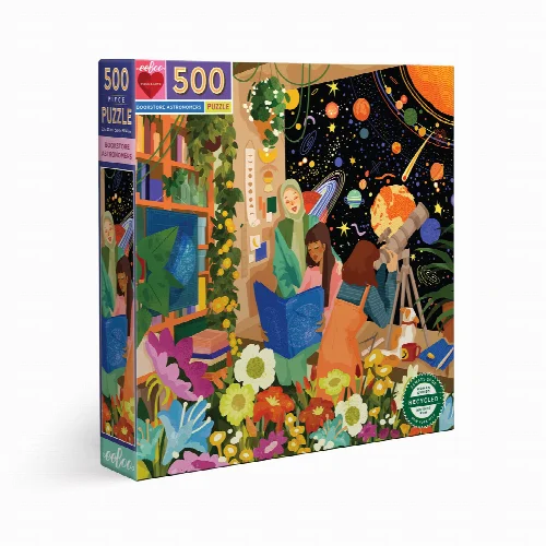 eeBoo Bookstore Astronomers Jigsaw Puzzle - 500 Piece - Image 1