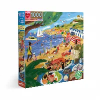 eeBoo Beach Umbrellas Jigsaw Puzzle - 1000 Piece