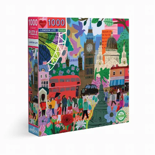 eeBoo London Life Jigsaw Puzzle - 1000 Piece - Image 1