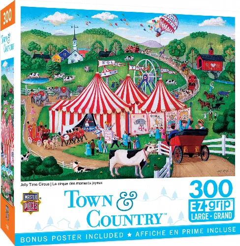MasterPieces Town & Country Jigsaw Puzzle - Jolly Time Circus - 300 Piece - Image 1