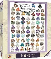 MasterPieces Poster Art Jigsaw Puzzle - Rocks & Gemstones from Around the World - 1000 Piece