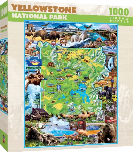 MasterPieces National Parks Jigsaw Puzzle - Yellowstone - 1000 Piece - Image 1