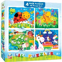 MasterPieces Lil Puzzler 4 Pack Jigsaw Puzzle - 100 Piece