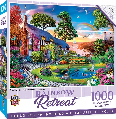 MasterPieces Retreats Jigsaw Puzzle - Over the Rainbow - 1000 Piece - Image 1