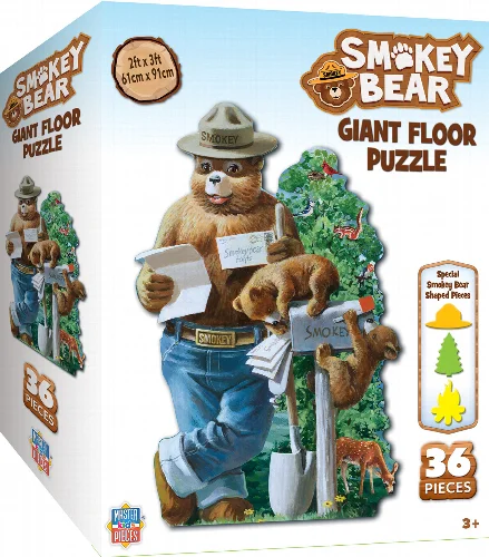 MasterPieces Smokey Bear Floor Jigsaw Puzzle - 36 Piece - Image 1