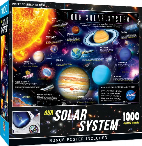 MasterPieces NASA Jigsaw Puzzle - The Solar System - 1000 Piece - Image 1