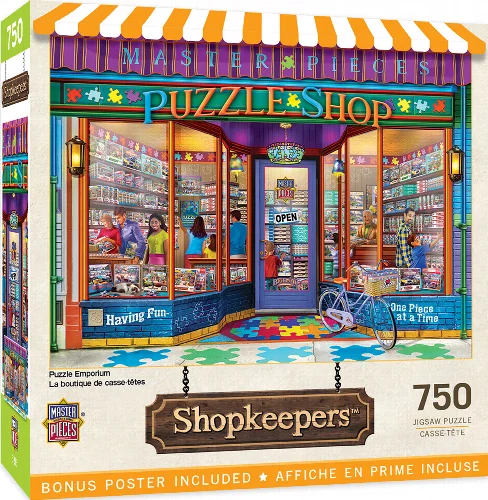 MasterPieces Shopkeepers Jigsaw Puzzle - Emporium - 750 Piece - Image 1
