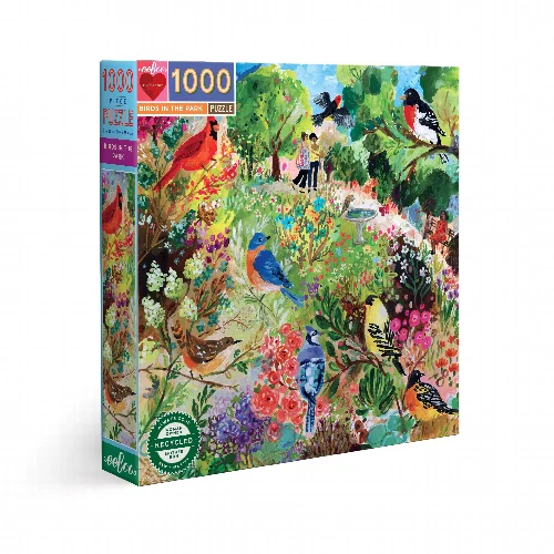 eeBoo Birds in the Park Jigsaw Puzzle - 1000 Piece - Image 1