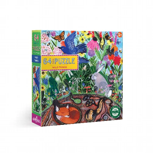 eeBoo Wild Things Jigsaw Puzzle - 64 Piece - Image 1