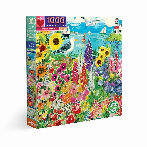 eeBoo Seagull Garden Jigsaw Puzzle - 1000 Piece - Image 1