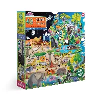 eeBoo Within the Biomes Giant Jigsaw Puzzle - 48 Piece