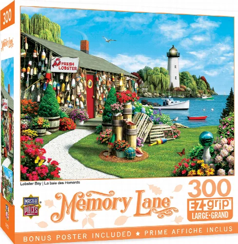 MasterPieces Memory Lane Jigsaw Puzzle - Lobster Bay - 300 Piece - Image 1