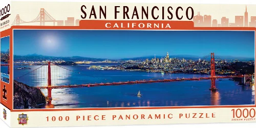 MasterPieces Cityscape Panoramics Jigsaw Puzzle - San Francisco - 1000 Piece - Image 1