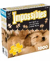 BePuzzled Impossibles Jigsaw Puzzle - Aww Sleeping Puppies - 1000 Piece