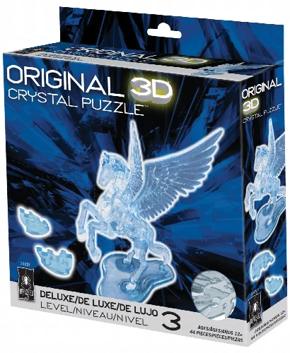 BePuzzled 3D Crystal Puzzle - Pegasus - 44 Pieces - Image 1