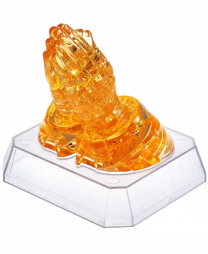 BePuzzled 3D Crystal Puzzle - Praying Hands - 42 Piece - Image 1