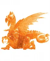 BePuzzled 3D Crystal Puzzle - Dragon Orange - 56 Piece
