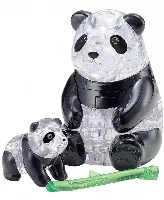 BePuzzled 3D Crystal Puzzle-Panda and Baby - 50 Pcs